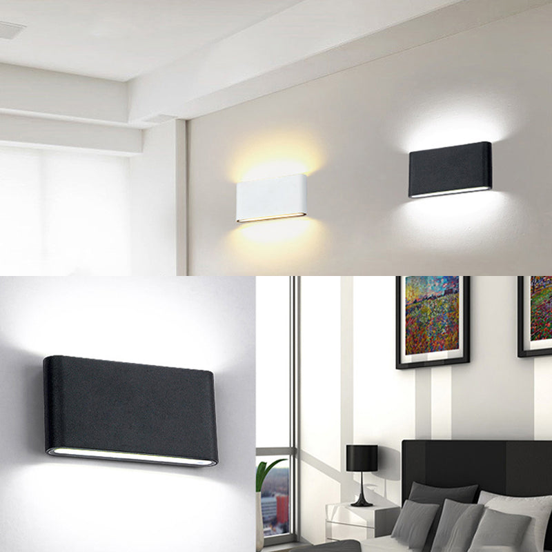Estilo moderno minimalista arriba y abajo de la pared de pared de pared de pared LED para el dormitorio