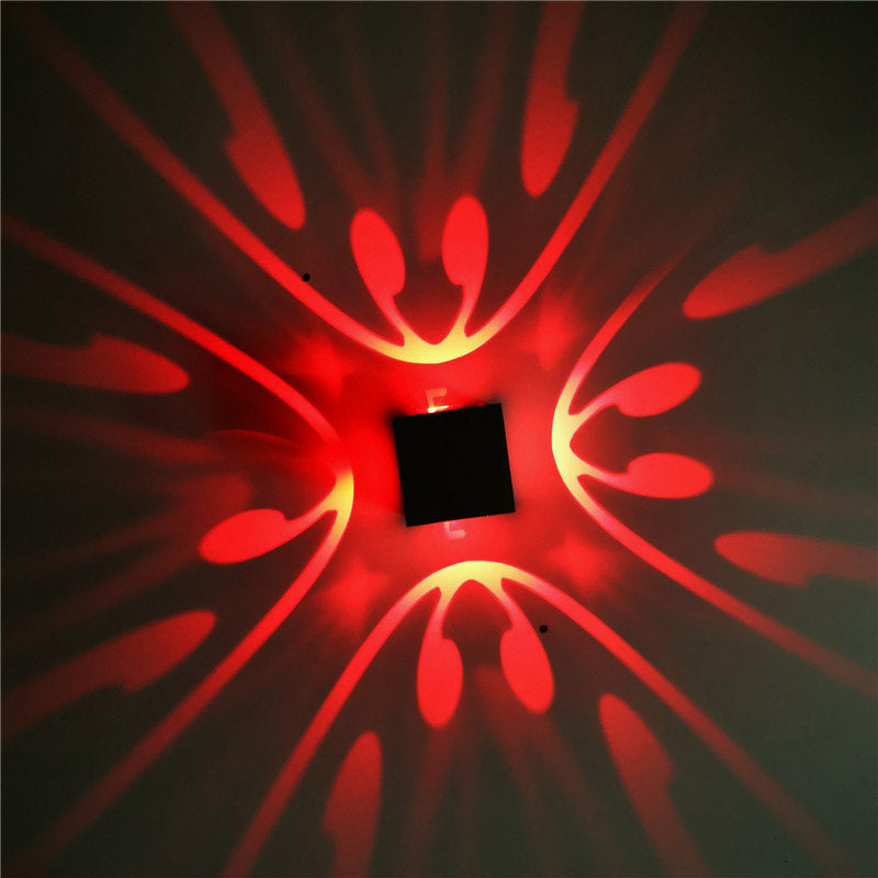 Lampe murale RVB tourbillonnant l'ambiance de style moderne lampe à applique LED décorative pour le vin pub