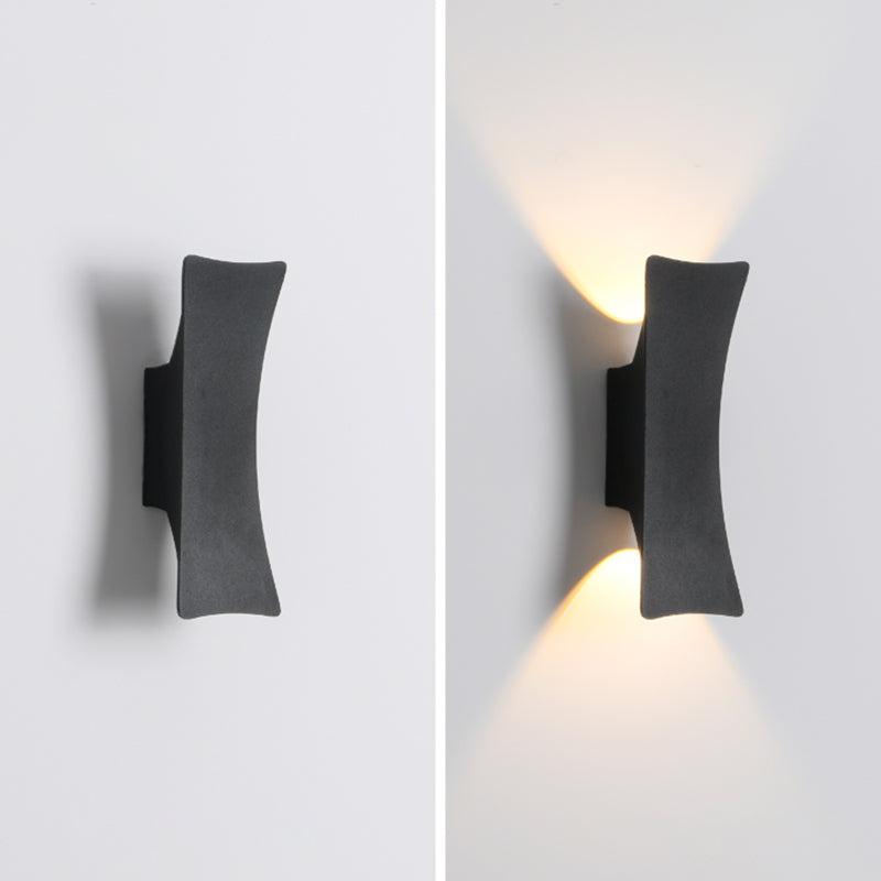 Modern Minimalist Style Up and Down LED Wall Sconce Metal Wall Mounted Lamps for Doorway