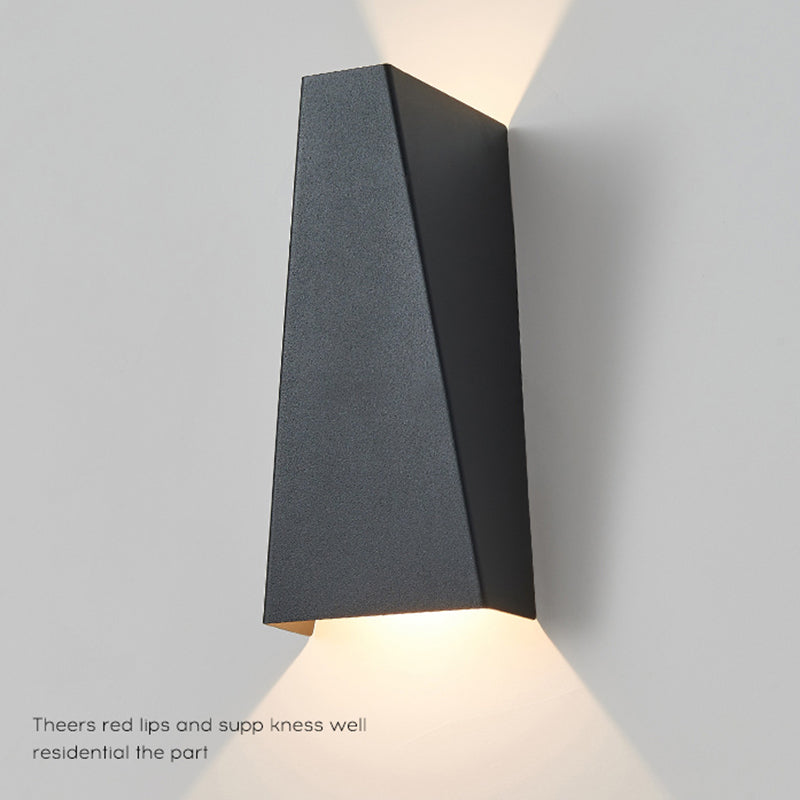 Modern Minimalist Style Geometric Up and Down LED Wall Sconce Metal Wall Light for Stairway