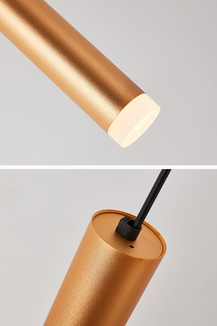 Pendre de tube en aluminium Minimalisme de lampal de plafond LED LED HORDING FOR POUR RABLÈME