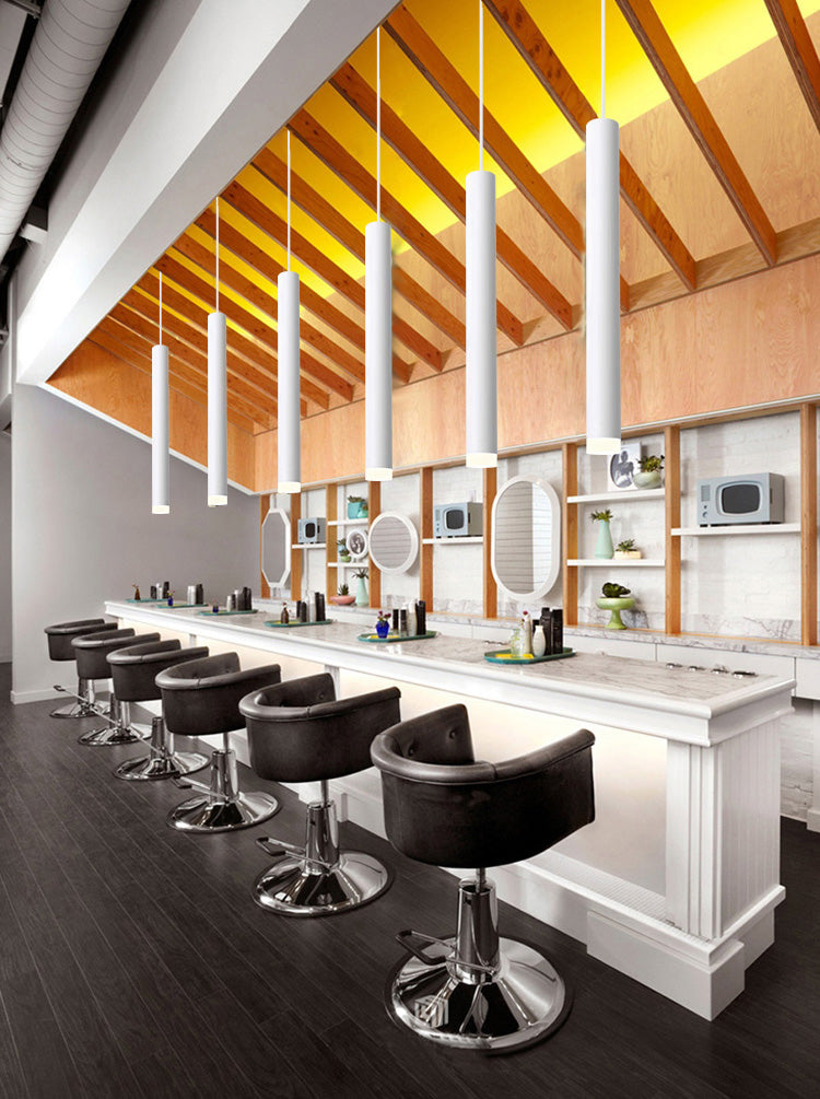 Pendre de tube en aluminium Minimalisme de lampal de plafond LED LED HORDING FOR POUR RABLÈME