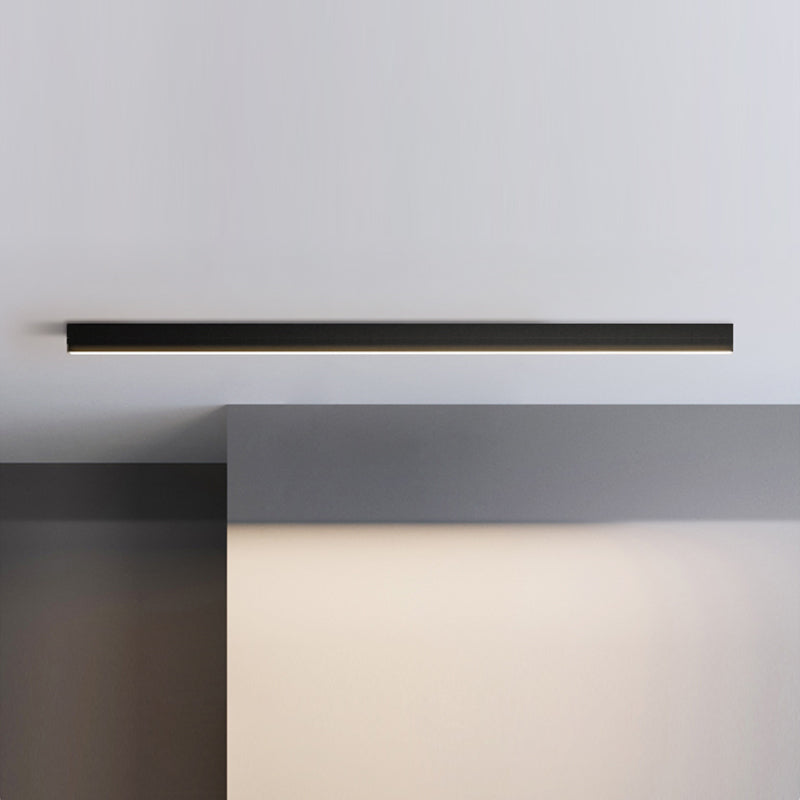 1 Light Linear Flush Mount Ceiling Light New Modern Aluminum Ceiling Light Fixture