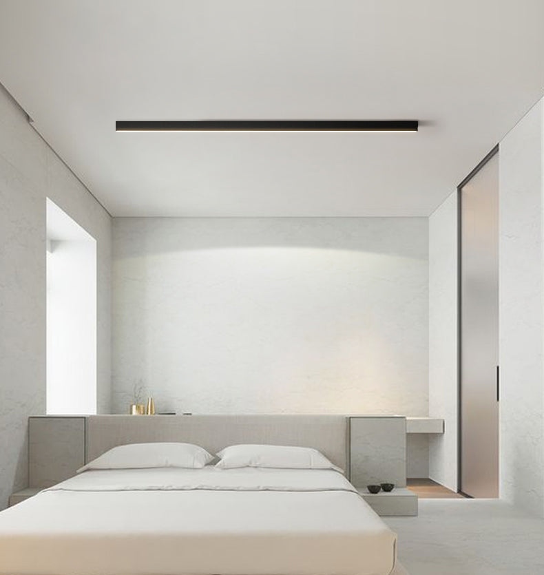 1 Light Linear Flush Mount Ceiling Light New Modern Aluminum Ceiling Light Fixture