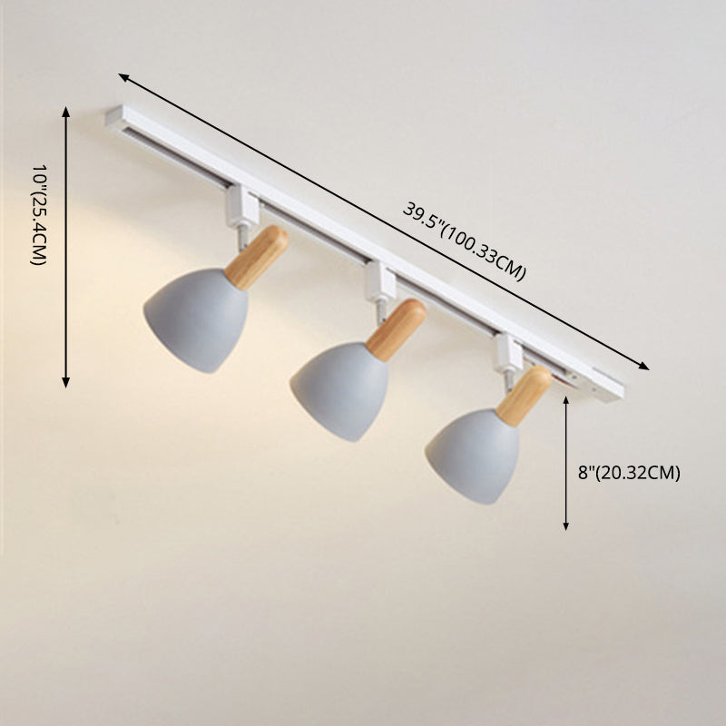 Nordische Schienenbeleuchtungs-Sets, moderner, minimalistischer Macaron-Stil, für Zuhause, Wohnzimmer, Hintergrund, Wand, kommerzielles Bekleidungsgeschäft, Ausstellungsraum, Spotlight