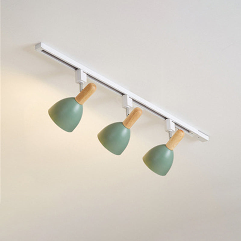 Nordische Schienenbeleuchtungs-Sets, moderner, minimalistischer Macaron-Stil, für Zuhause, Wohnzimmer, Hintergrund, Wand, kommerzielles Bekleidungsgeschäft, Ausstellungsraum, Spotlight