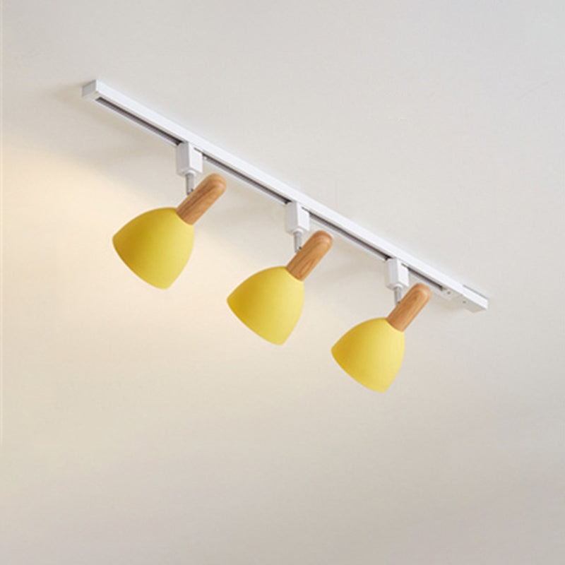 Nordische Schienenbeleuchtungs-Sets, moderner, minimalistischer Macaron-Stil, für Zuhause, Wohnzimmer, Hintergrund, Wand, kommerzielles Bekleidungsgeschäft, Ausstellungsraum, Spotlight
