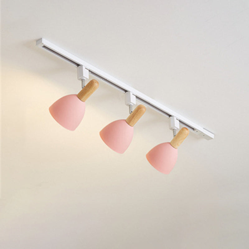 Nordische Schienenbeleuchtungs-Sets, moderner, minimalistischer Macaron-Stil, für Zuhause, Wohnzimmer, Hintergrund, Wand, kommerzielles Bekleidungsgeschäft, Ausstellungsraum, Spotlight
