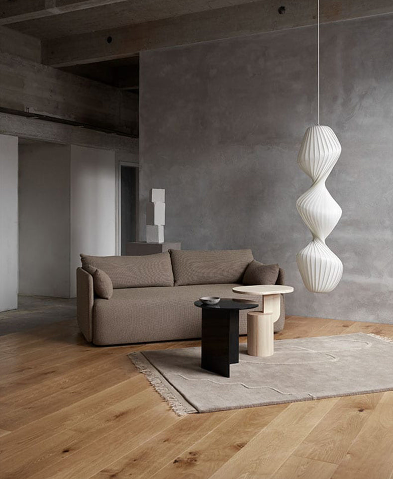 Contemporary Simplicity Designer Pendant Lamp 15.7" Wide Twisted Shaped Silkworm Hanging Light in White