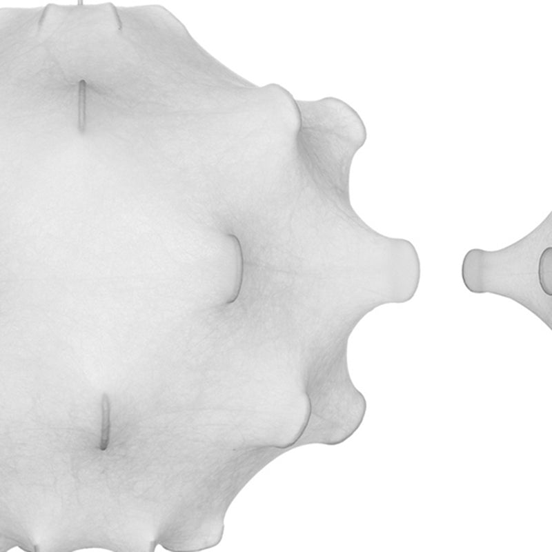 Postmoderne stijl onregelmatige zijderworm hangend licht 26.7 "Diameter 1-licht verlichtingshanger voor slaapkamer