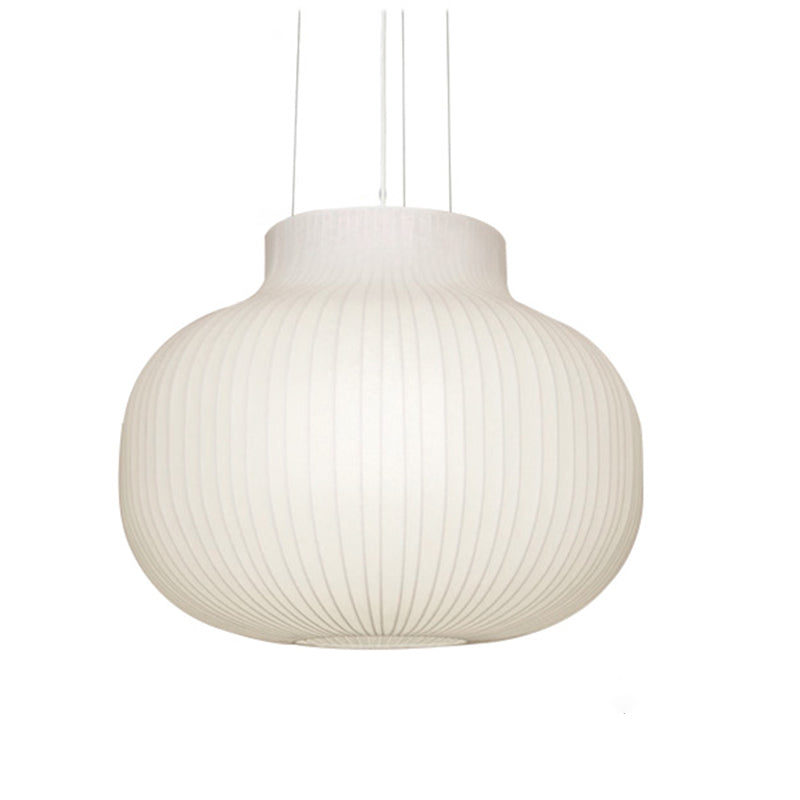 Eenvoud zijden stof lantaarn tint hanglamp moderne stijl 1-licht suspensie verlichting armatuur voor slaapkamer