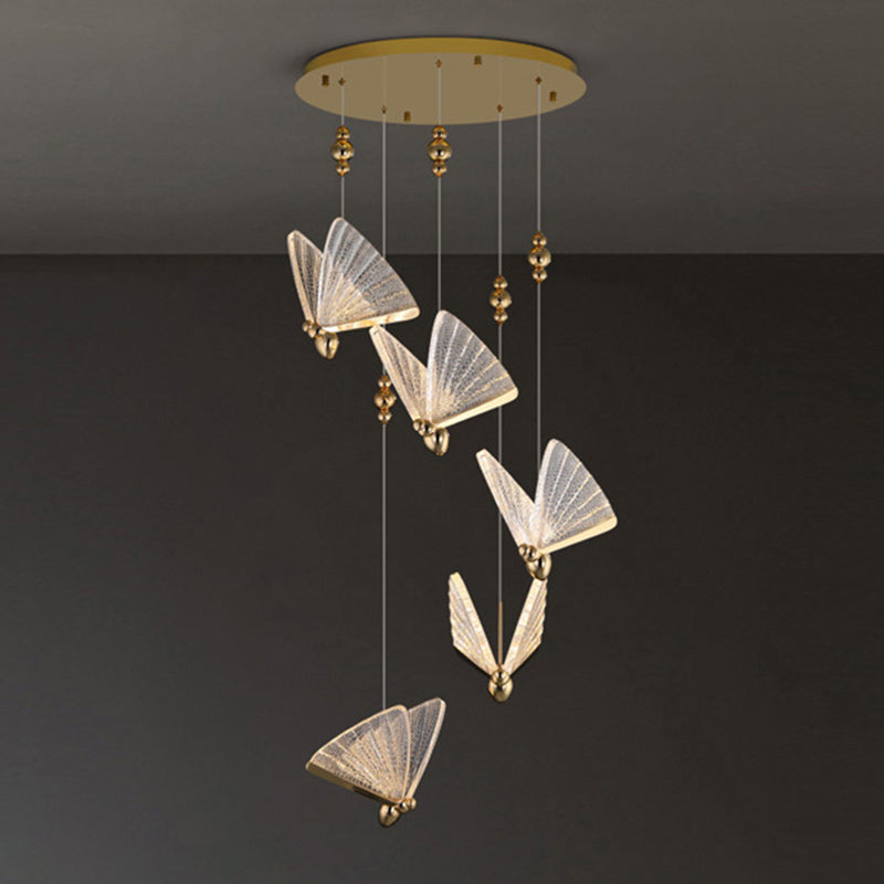 Moderne minimalistische stijl vlinder hanglampje lichtkit acryl hangend licht voor woonkamer