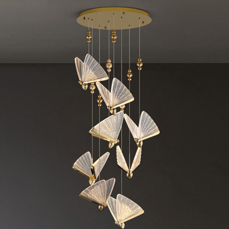 Moderne minimalistische stijl vlinder hanglampje lichtkit acryl hangend licht voor woonkamer