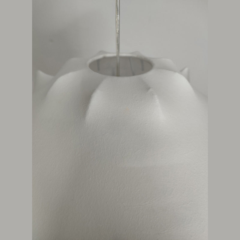 Silkworm irrégulier Creative Hanging Light 1-Light Contemporary Simplicity Style Dining Room Pendant Lampe en blanc
