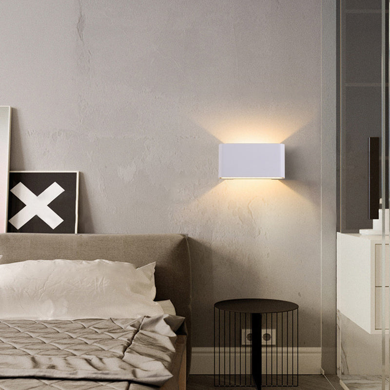 Modern Minimalist Minimalist Montate Montate Light Aibriture Metal 2 Luci da parete