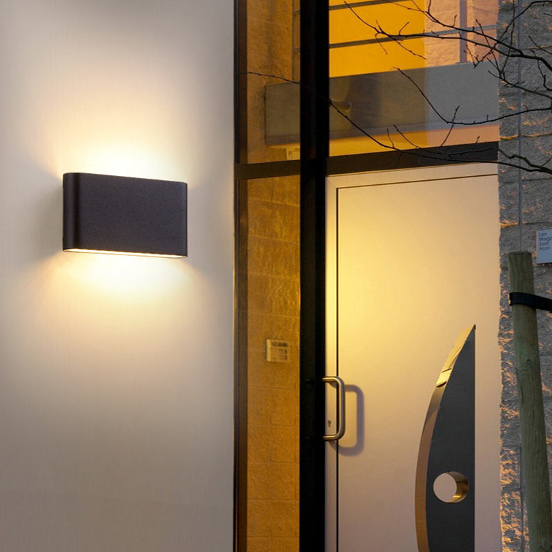 Modern Minimalist Minimalist Montate Montate Light Aibriture Metal 2 Luci da parete