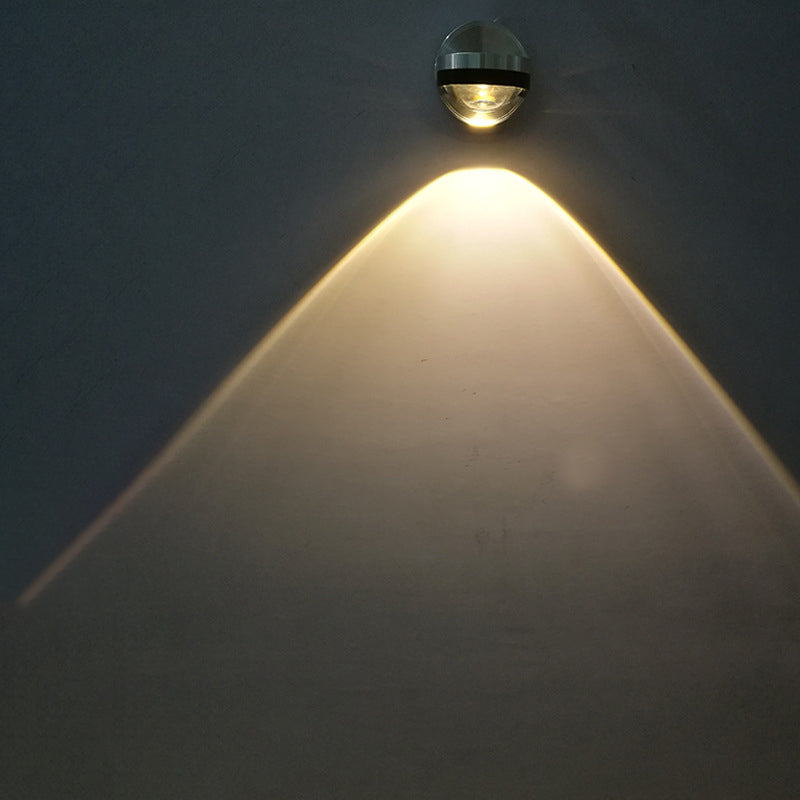 Modern Circle Up and Down LED Wall Sconce Crystal 2 Lights Wall Lamps