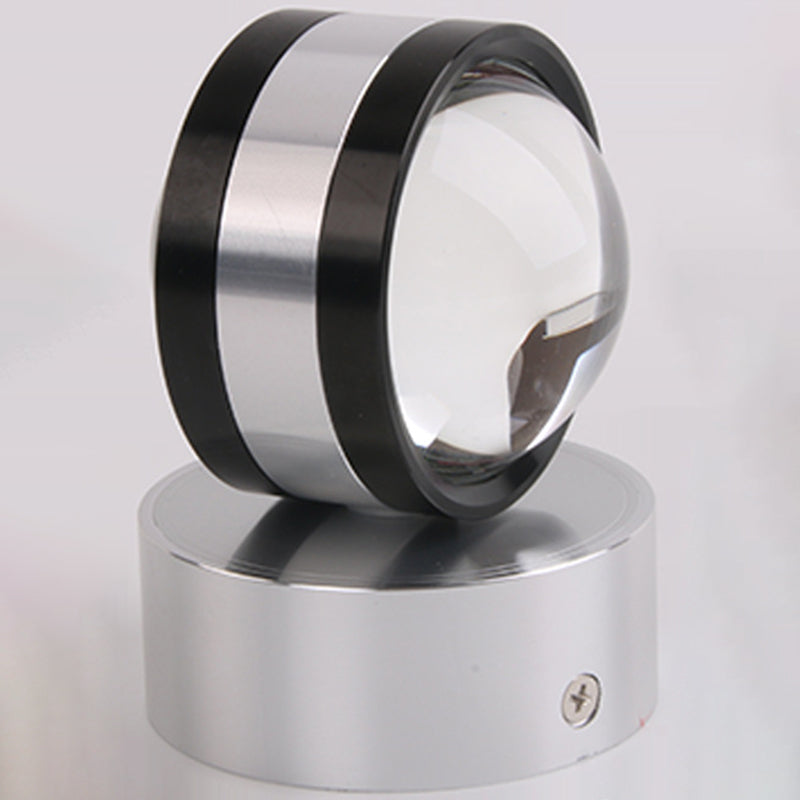 Modern Circle Up and Down LED Wall Sconce Crystal 2 Lights Wall Lamps