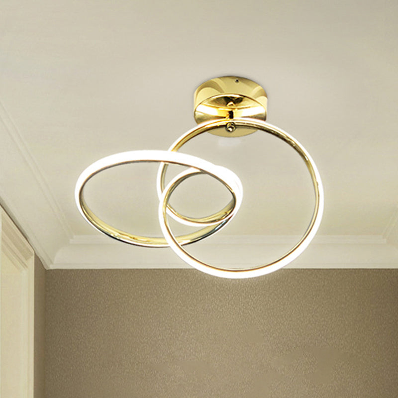 Curva postmoderna Senza salva Affronta del soffitto Light Funcile Acrilico LED LED LEDI