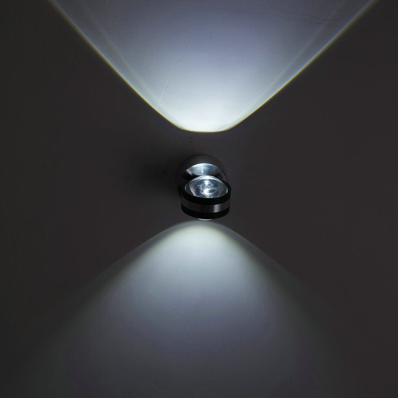 Stile moderno mini a led lampada a parete in cristallo lente in alluminio Ambiente Sconce da parete per caffetteria pub