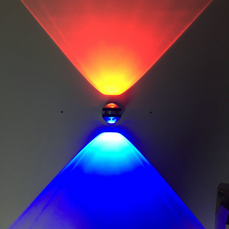 Stile moderno mini a led lampada a parete in cristallo lente in alluminio Ambiente Sconce da parete per caffetteria pub