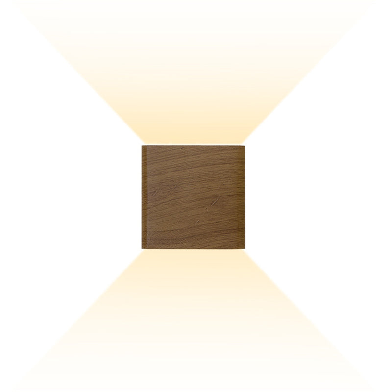 Moderno Minimalista de estilo Minimalista cuadrado y abajo de la pared LED Splach Metal 2 luces apliques