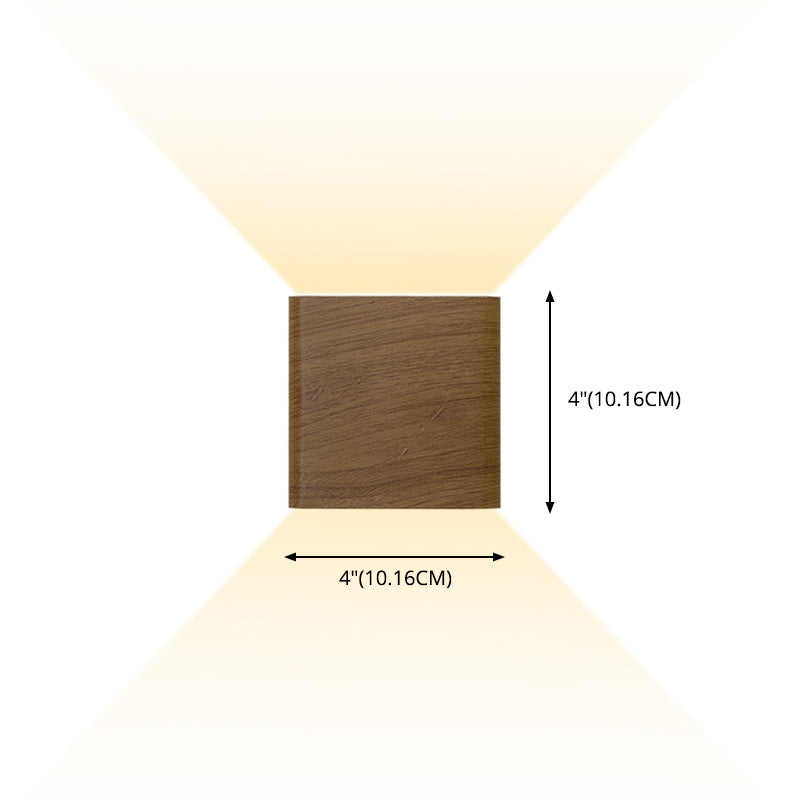 Moderno Minimalista de estilo Minimalista cuadrado y abajo de la pared LED Splach Metal 2 luces apliques