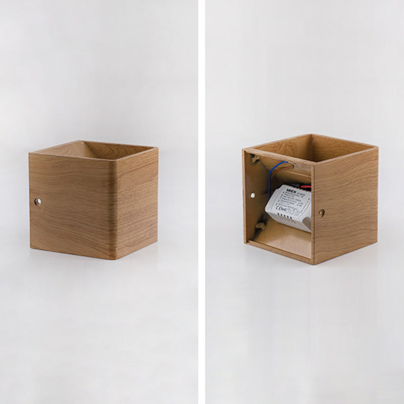 Moderno Minimalista de estilo Minimalista cuadrado y abajo de la pared LED Splach Metal 2 luces apliques