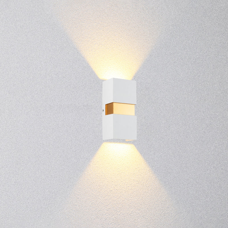 Rechteckige Aluminium im Freien LED LED Wandleuchte IP65 wasserdichte modern