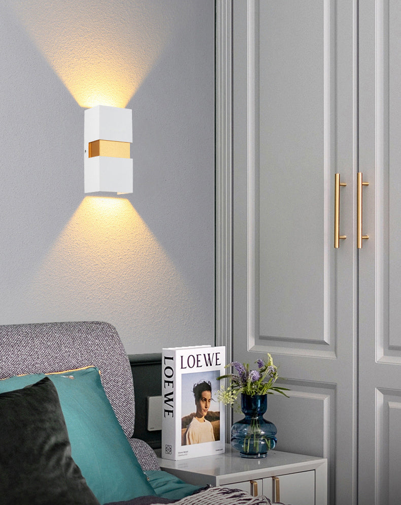 Rechteckige Aluminium im Freien LED LED Wandleuchte IP65 wasserdichte modern