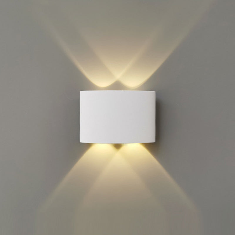 Moderner minimalistischer Stil nach oben und unten LED Wandleuchten Metallleuchten für Außenwand