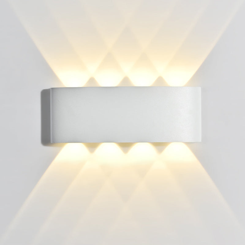 Moderner minimalistischer Stil nach oben und unten LED Wandleuchten Metallleuchten für Außenwand