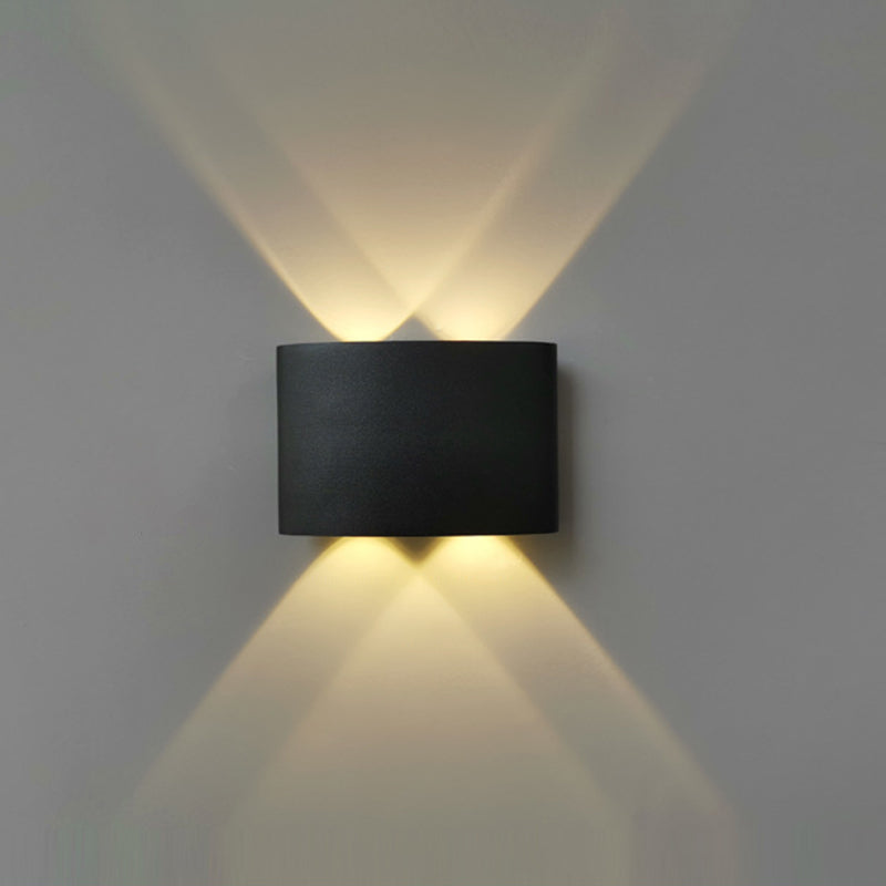 Moderner minimalistischer Stil nach oben und unten LED Wandleuchten Metallleuchten für Außenwand
