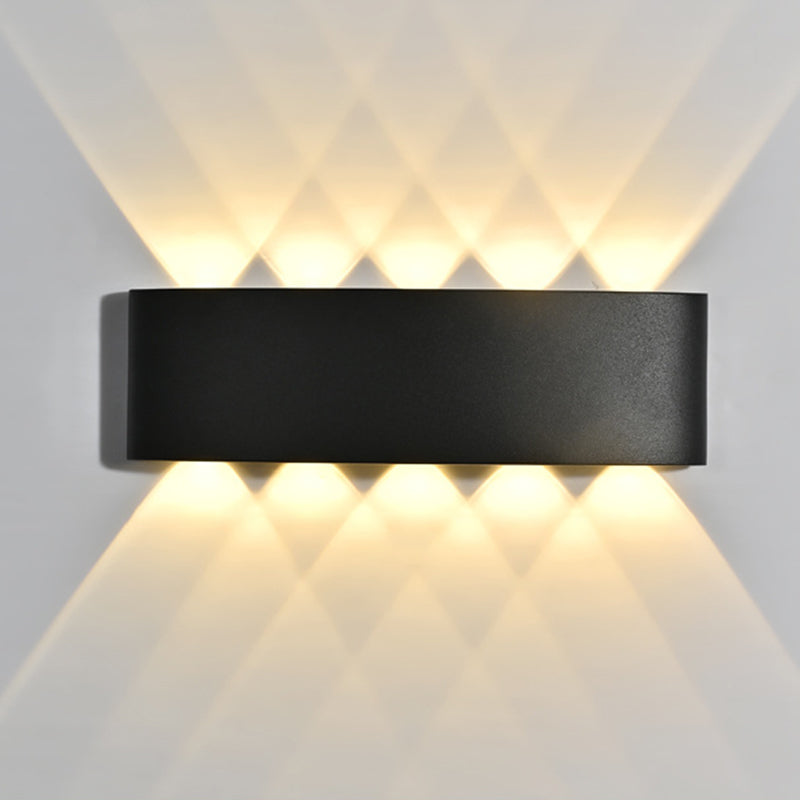 Moderner minimalistischer Stil nach oben und unten LED Wandleuchten Metallleuchten für Außenwand