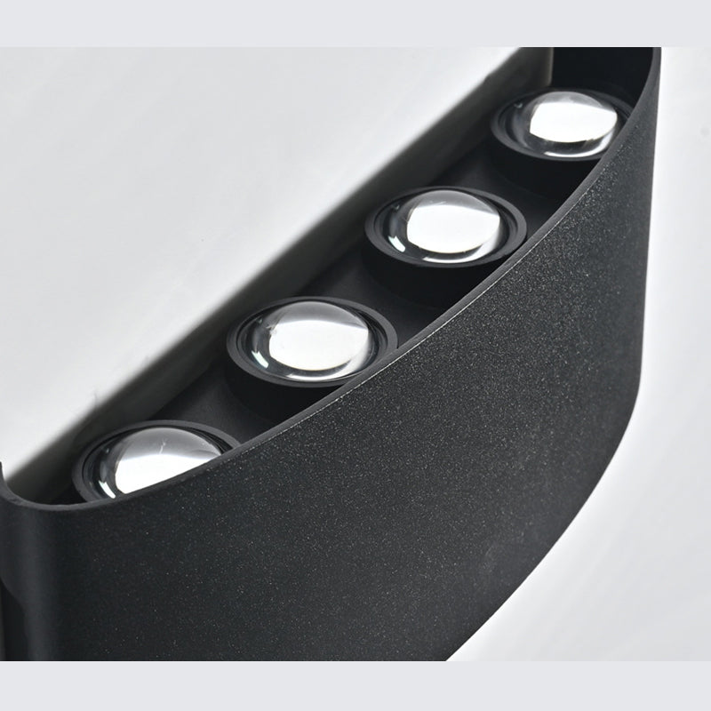 Moderner minimalistischer Stil nach oben und unten LED Wandleuchten Metallleuchten für Außenwand