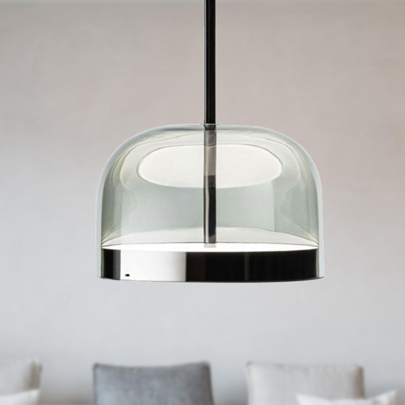 Kom hanglamp modernisme helder glas