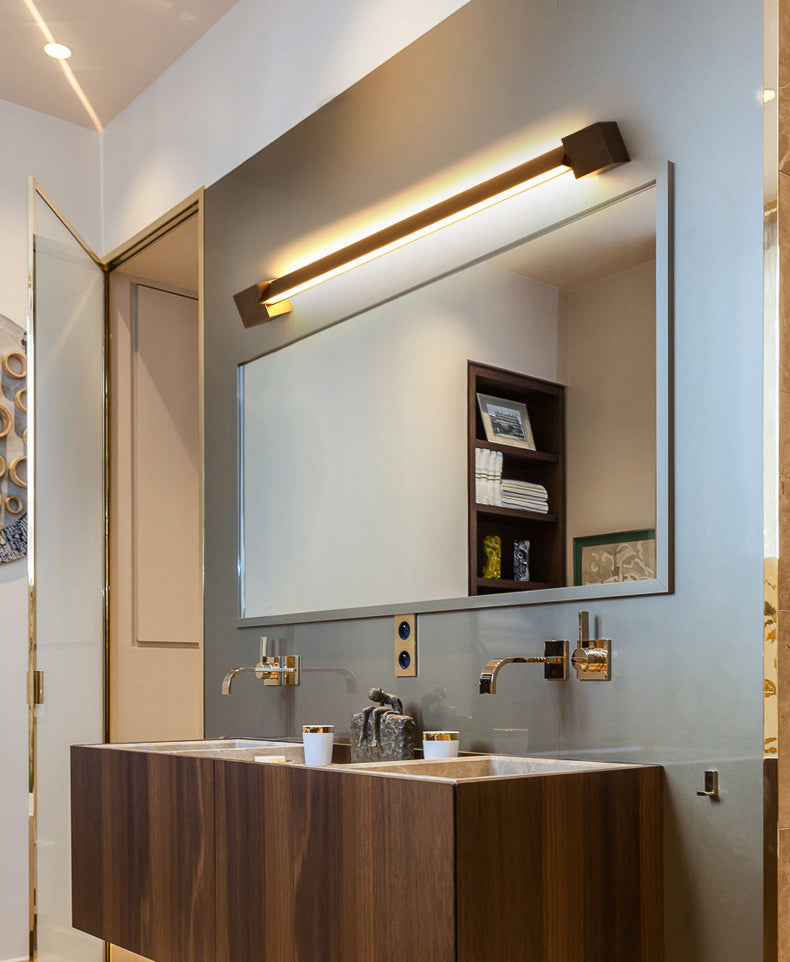 Moderno stile minimalista di vanità lineare luci di vanità in metallo illuminazione per bagno per bagno