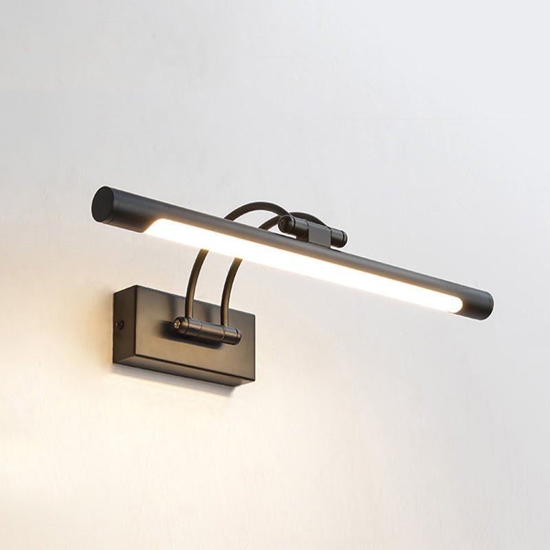Einfachheit zylindrischer Waschtischspiegel Lichter Aluminiumwandleuchten für Badezimmer