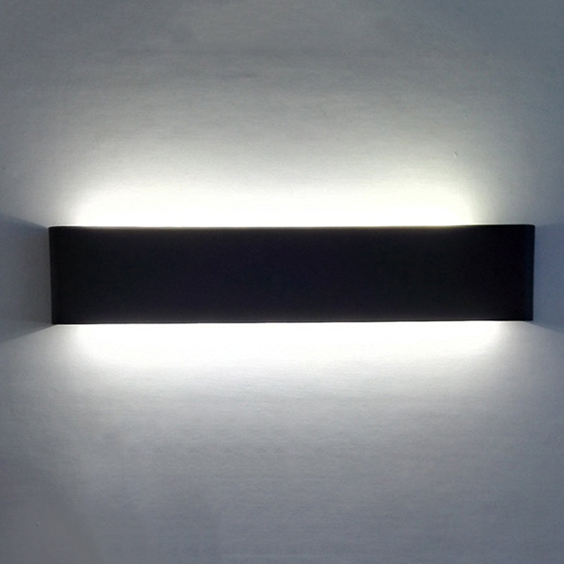 Moderne minimalistische stijl rechthoek muur gemonteerde ijdelheid lichten metaal ijdelheid armaturen