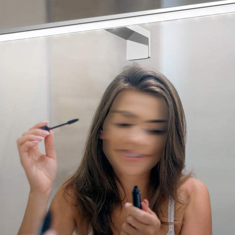 Simplicità moderna semplicità a parete lineare Luci di vanità per vanità metalliche fluide per bagno per il bagno