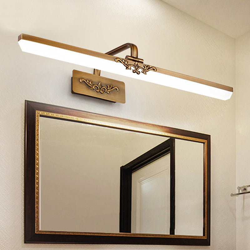 Modern Minimalist Style Linear Vanity Wall Light Fixtures Metal Vanity Lighting for Bathroom