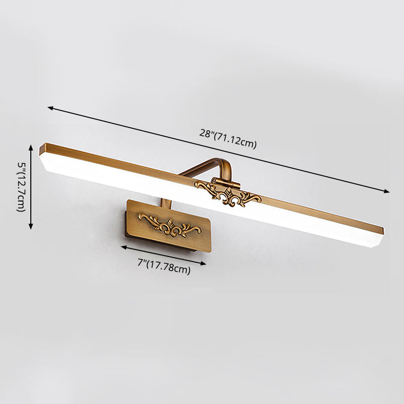 Modern Minimalist Minimalist Lampacefuli di vanità lineari Lampade per il bagno