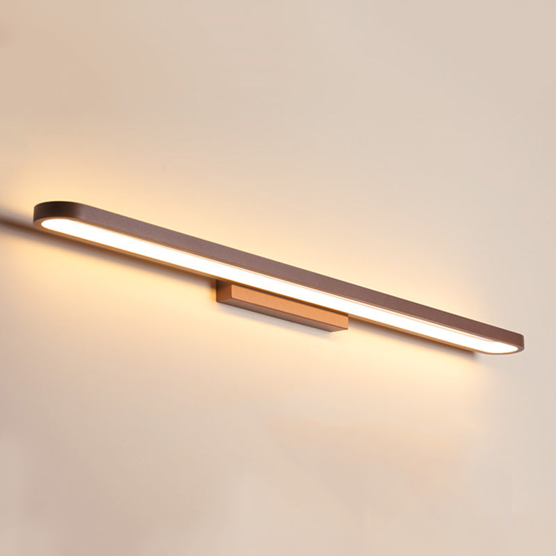 Ellipse Vanity Light Fixtures Modern Simplicity Acrylic Wall Mount Lamp for Bathroom