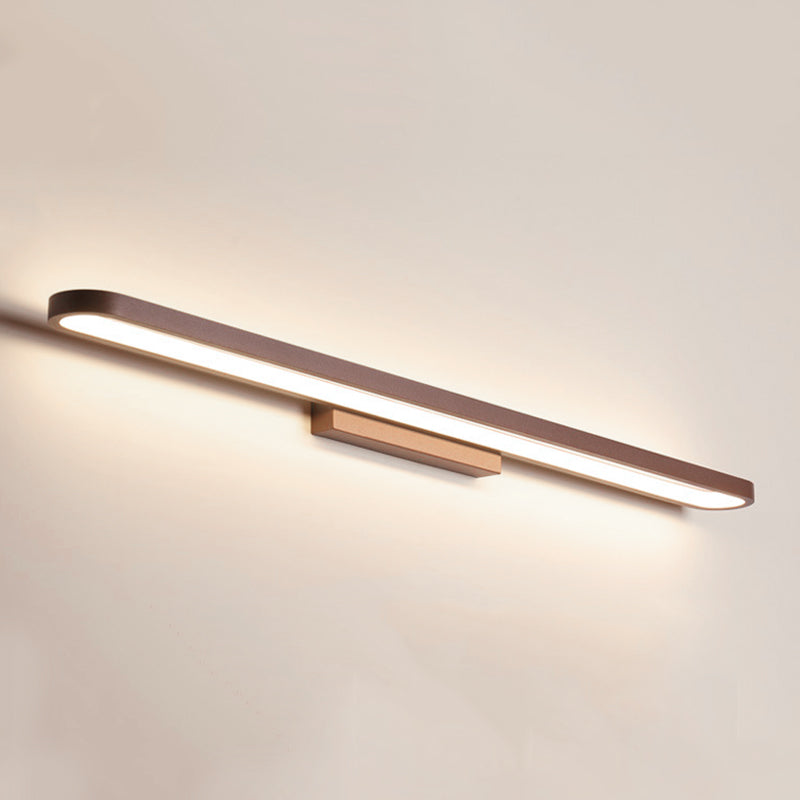 Ellipse Vanity Light Fixtures Modern Simplicity Acrylic Wall Mount Lamp for Bathroom