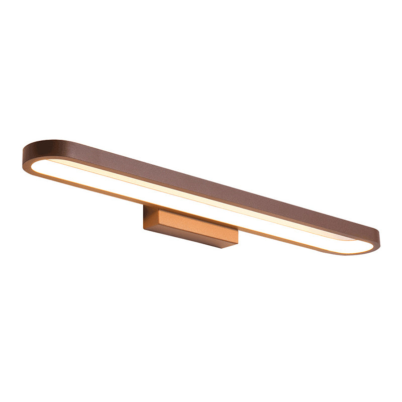 Ellipse Vanity Light Fixtures Modern Simplicity Acrylic Wall Mount Lamp for Bathroom