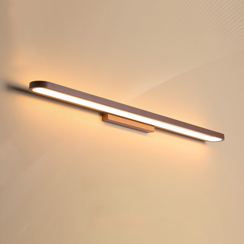 Ellipse Vanity Light Fixtures Modern Simplicity Acrylic Wall Mount Lamp for Bathroom