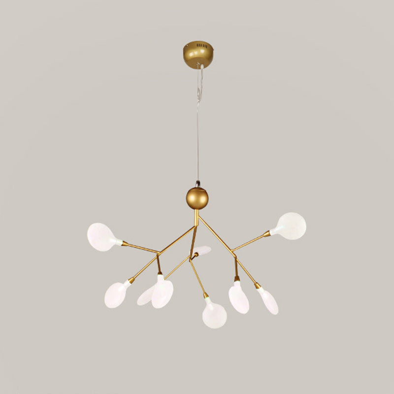 Moderne minimalistische stijl Spray Hangende verlichtingsarmaturen Metalen hanger kroonluchter voor woonkamer