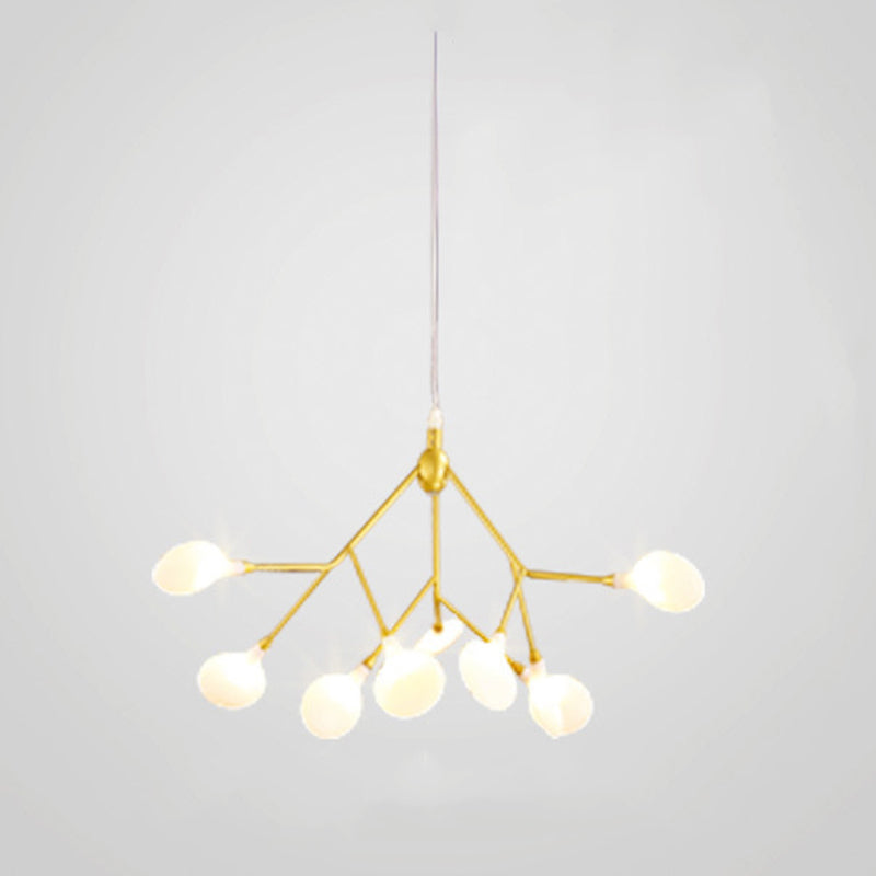 Estilo minimalista moderno techo en aerosol Costilla colgante de metal claro para sala de estar para sala de estar