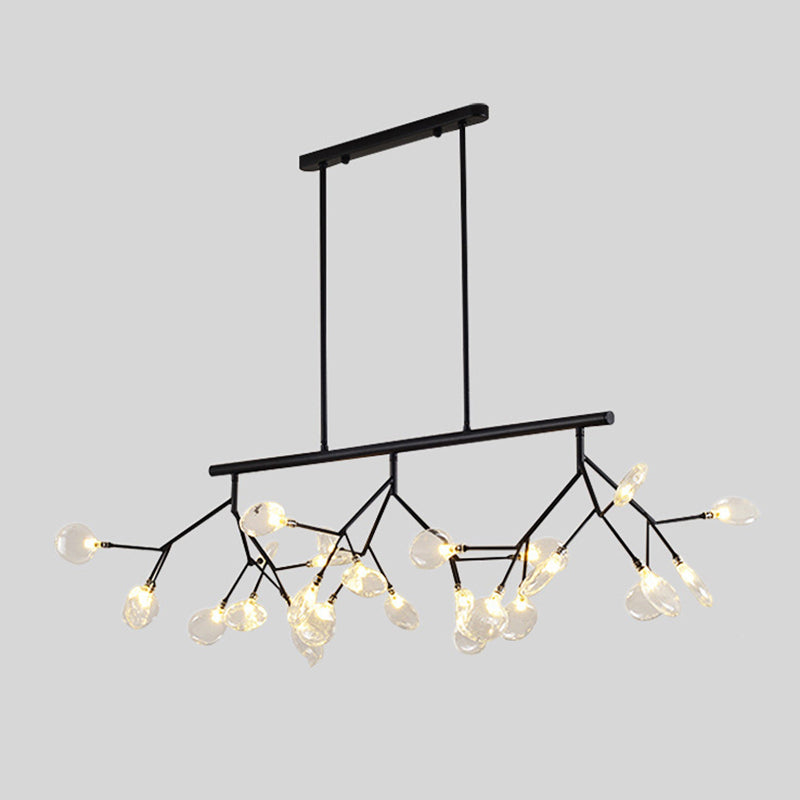 Estilo minimalista moderno techo en aerosol Costilla colgante de metal claro para sala de estar para sala de estar