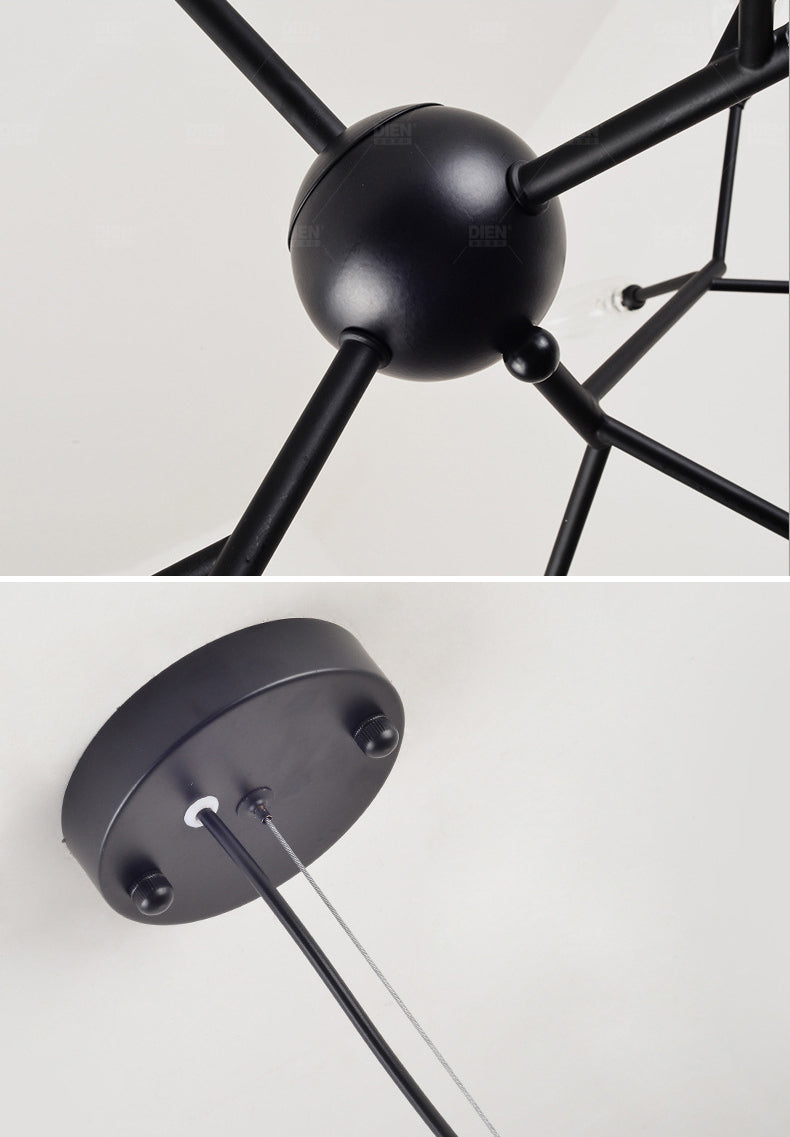 Estilo minimalista moderno techo en aerosol Costilla colgante de metal claro para sala de estar para sala de estar